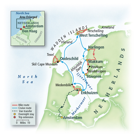 North Holland Friesland Bike And Sail Tour 